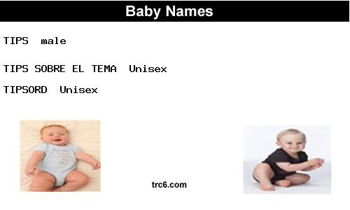 tips baby names